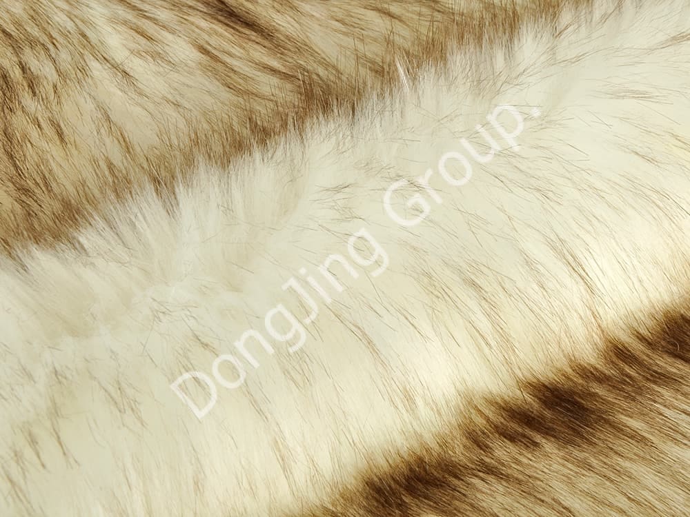 DP1028-Weiß gefärbte Spitze faux fur fabric