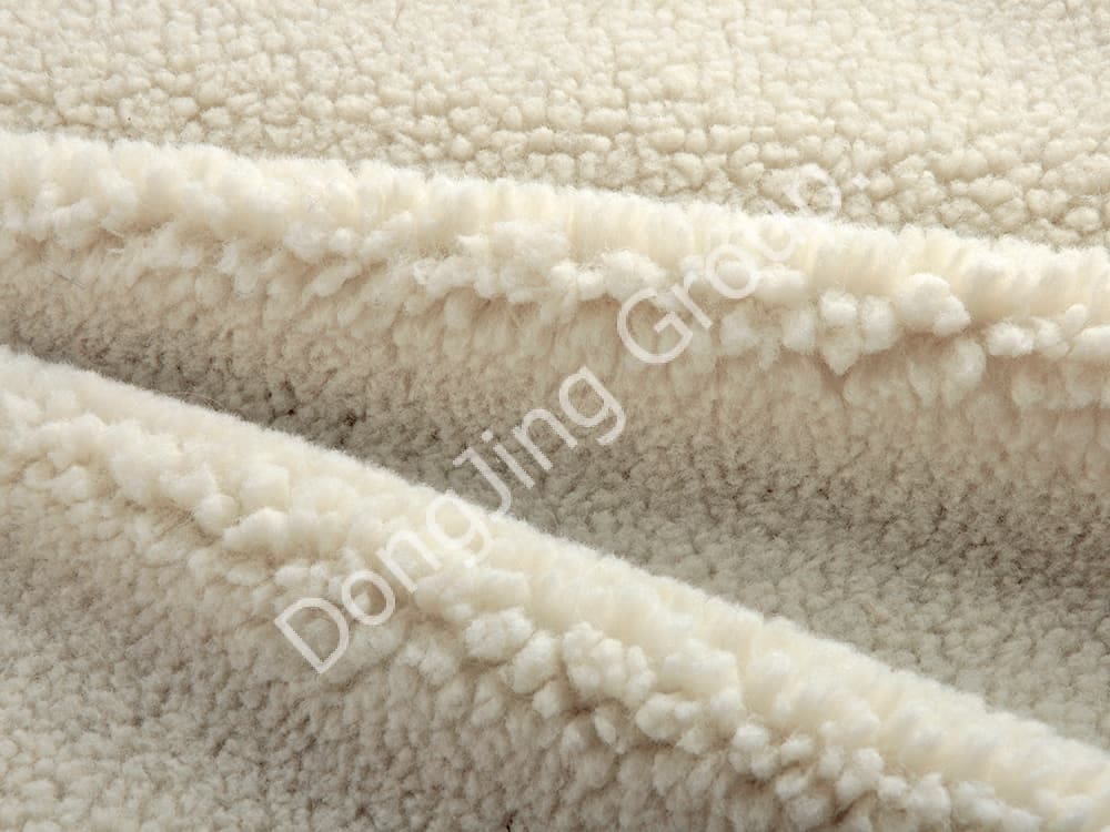 DS0003-Weiße recycelte Walze faux fur fabric