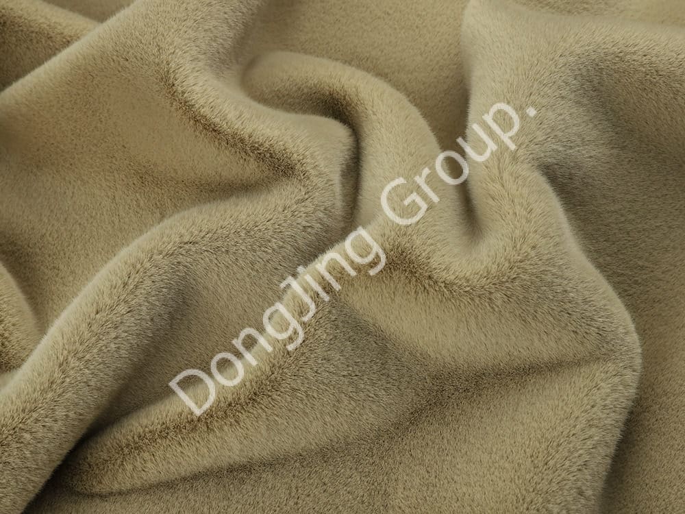 2XKT0006-Khaki Bibernerz faux fur fabric