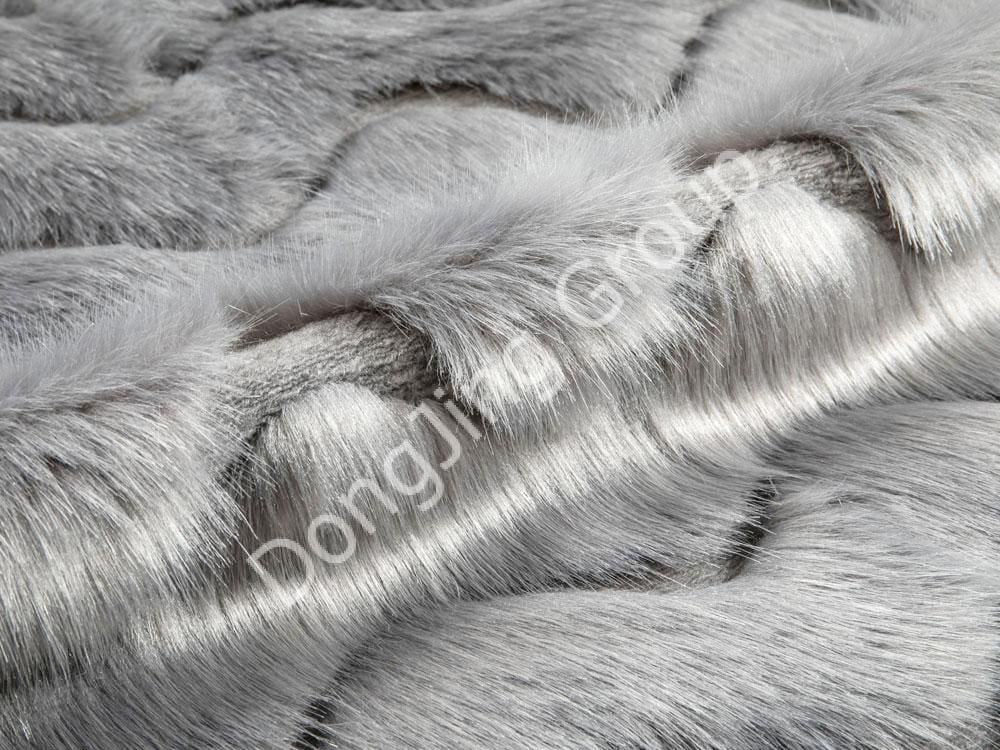 8HW0366-Soot Lifting Ruß mit Kaninchenhaar faux fur fabric