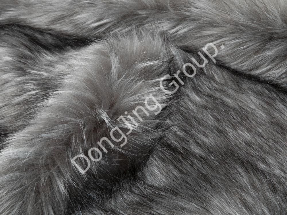 9HW0652-Spitze mit zweifarbigem Jacquard-Druck faux fur fabric