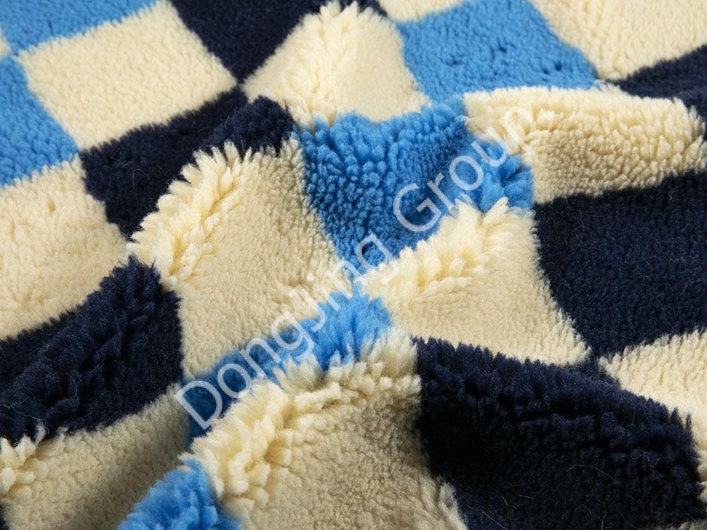 9R0010-4-farbige Tarnung aus Lammwolle faux fur fabric