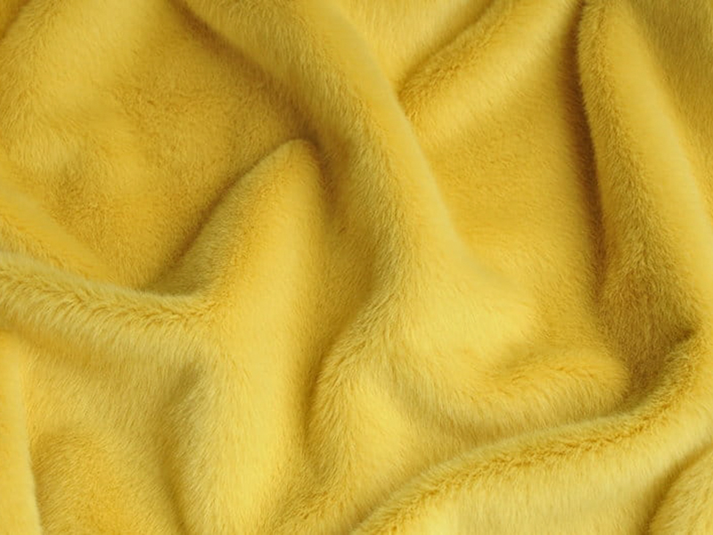 9T1674-Zitronengelb faux fur fabric