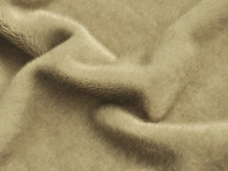 9T2637-Light Coffee Gefärbte Kaffeespitze faux fur fabric