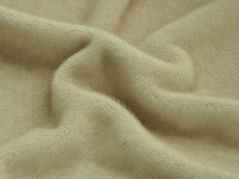 9T2638-Original weiß gefärbte rote Kaffeespitze faux fur fabric