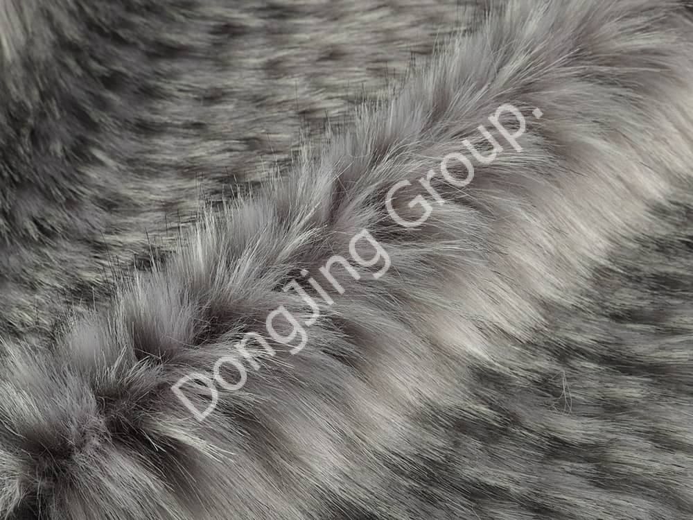 9W0685-Graues Ananas-Waschbärhaar faux fur fabric