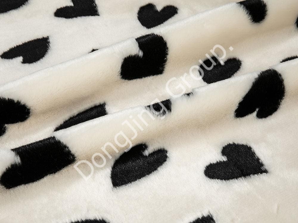 9W1505-Miti Schwarzes Kaninchenhaar faux fur fabric