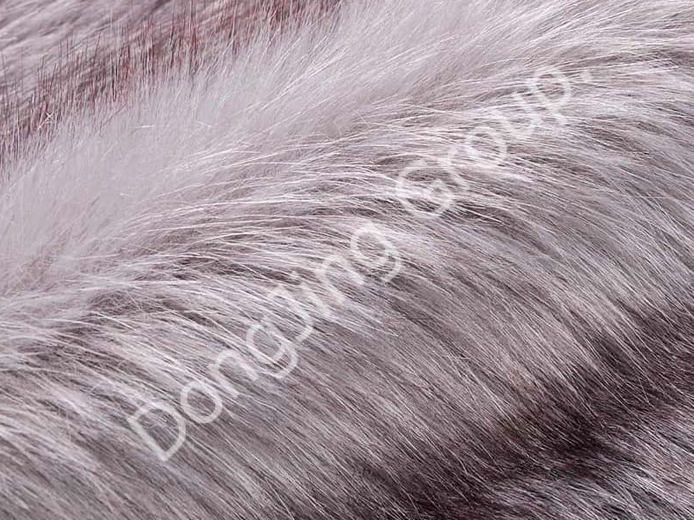 DP0699-Mittelgrau gefärbte Spitze faux fur fabric