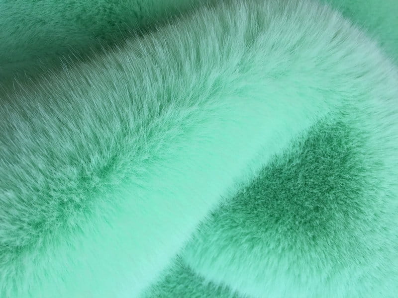 XD0003-Kardamom Grüner Goldfuchs faux fur fabric