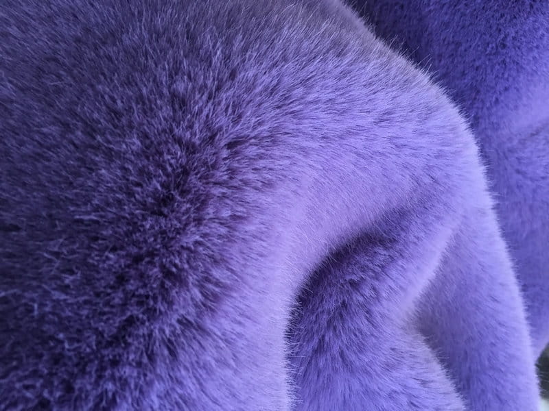 XD0014-Violetter Goldfuchs faux fur fabric