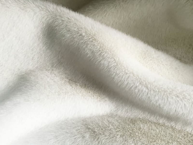 XKD0018-Weißer südamerikanischer Nerz faux fur fabric