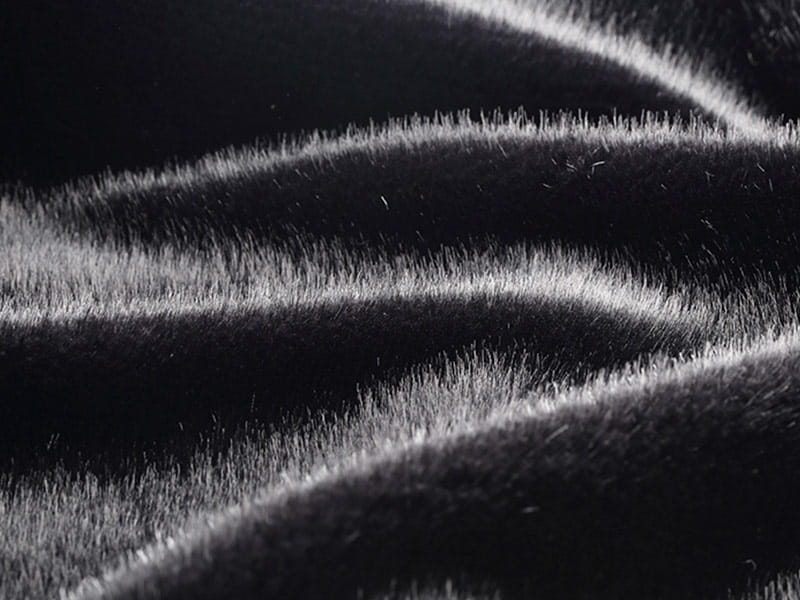 XKD0055-Schwarzer südamerikanischer Nerz faux fur fabric